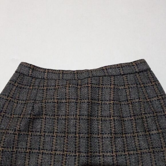 Vtg Pendleton Windowpane Plaid Pencil Skirt-Size 8-Knee Length-Lined-USA Made - Picture 2 of 10